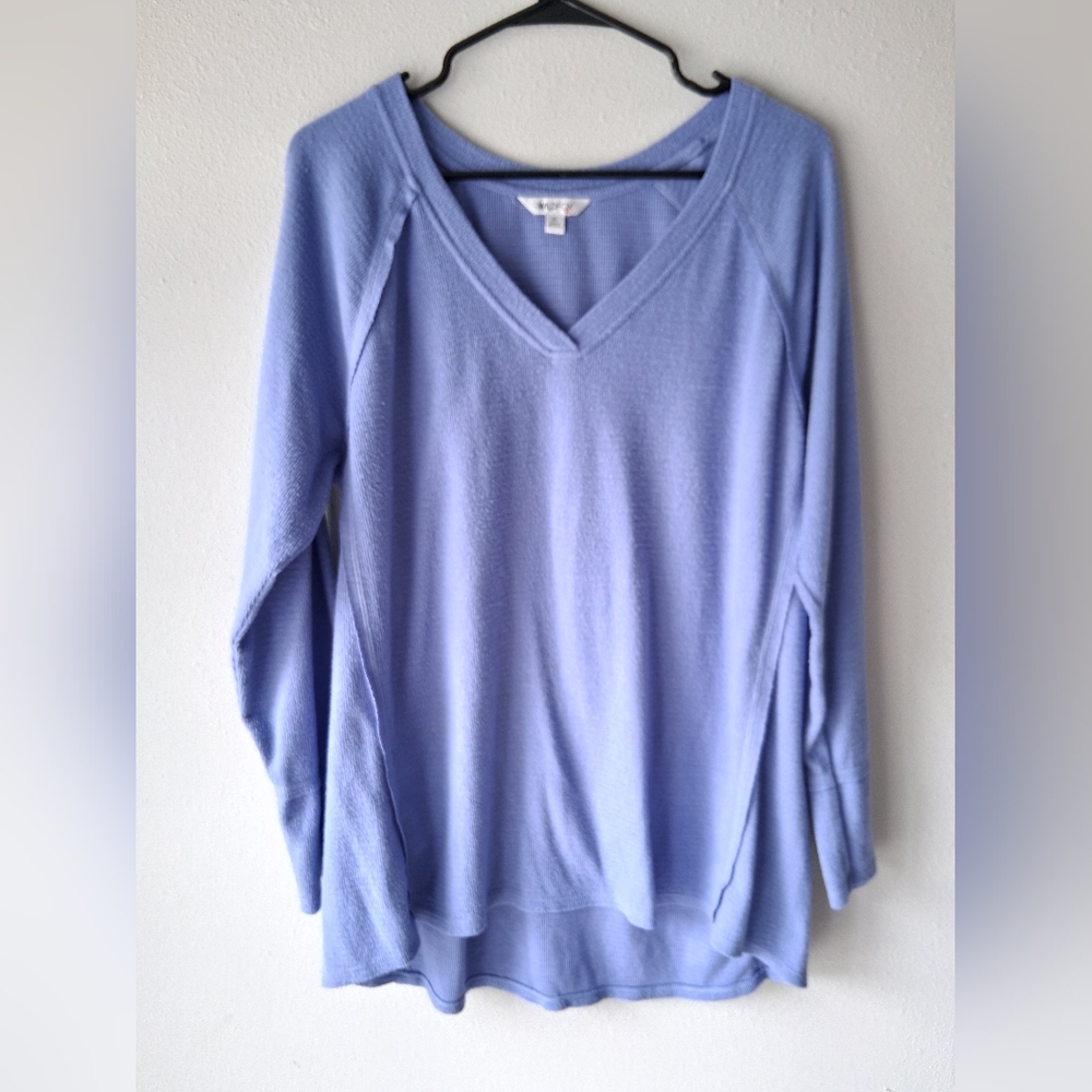 Wildfox Ribbed V Neck Top XL
